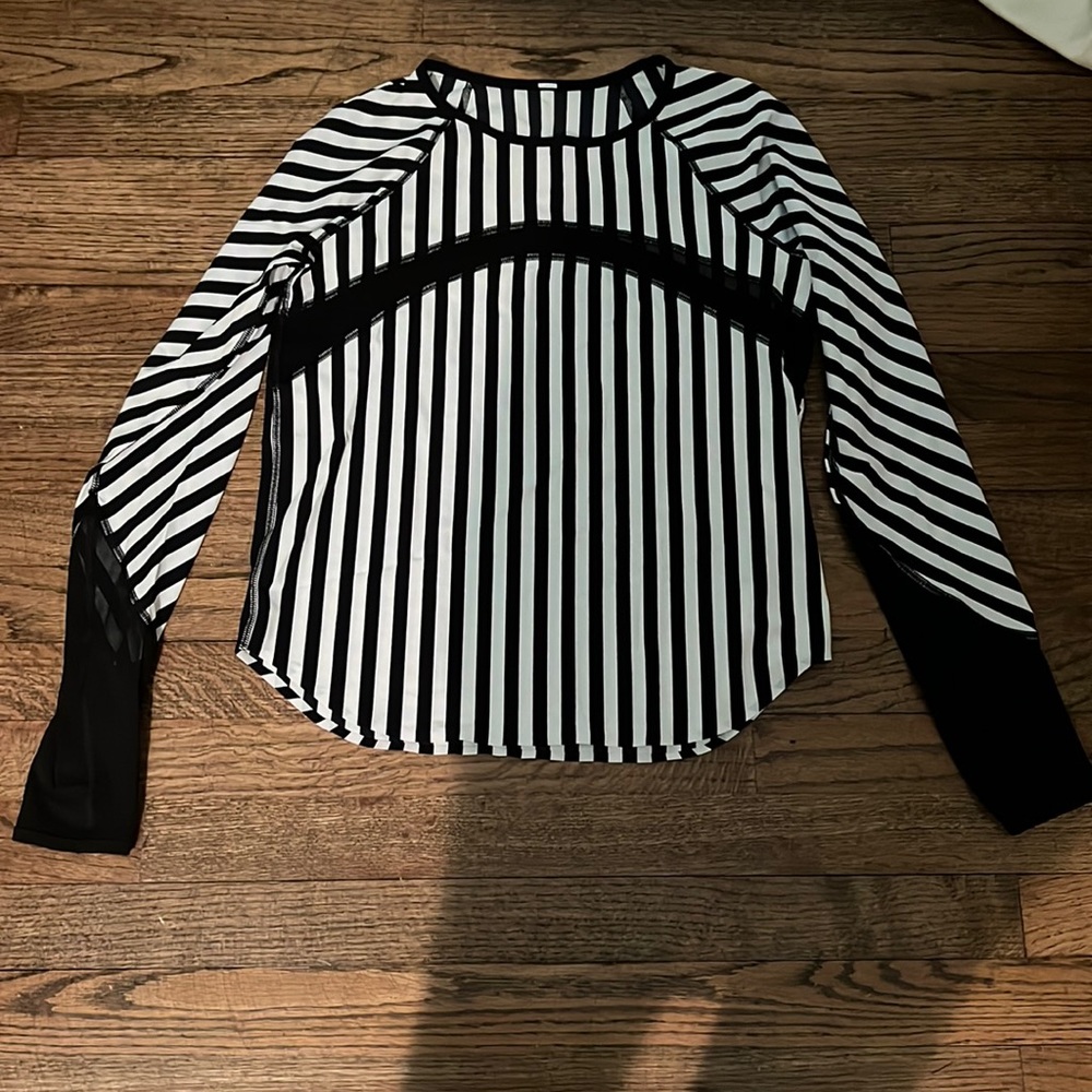 Lululemon strip shirt.